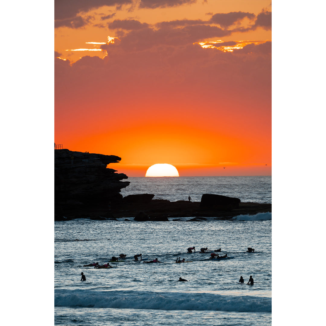 Paddlers at Sunrise