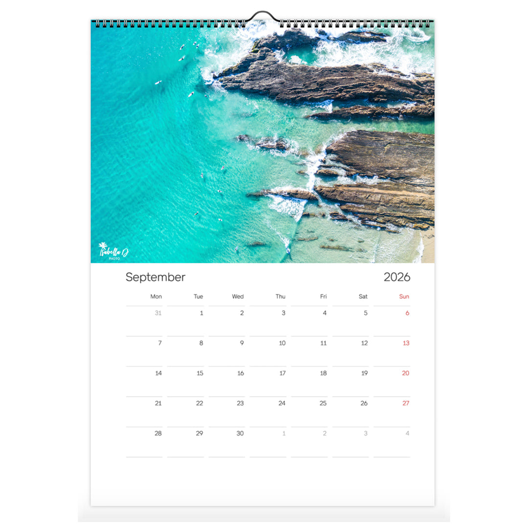 2026 A3 Calendar - 12 Months of the Gold Coast