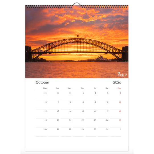 2026 A3 Calendar - 12 Months of Sydney