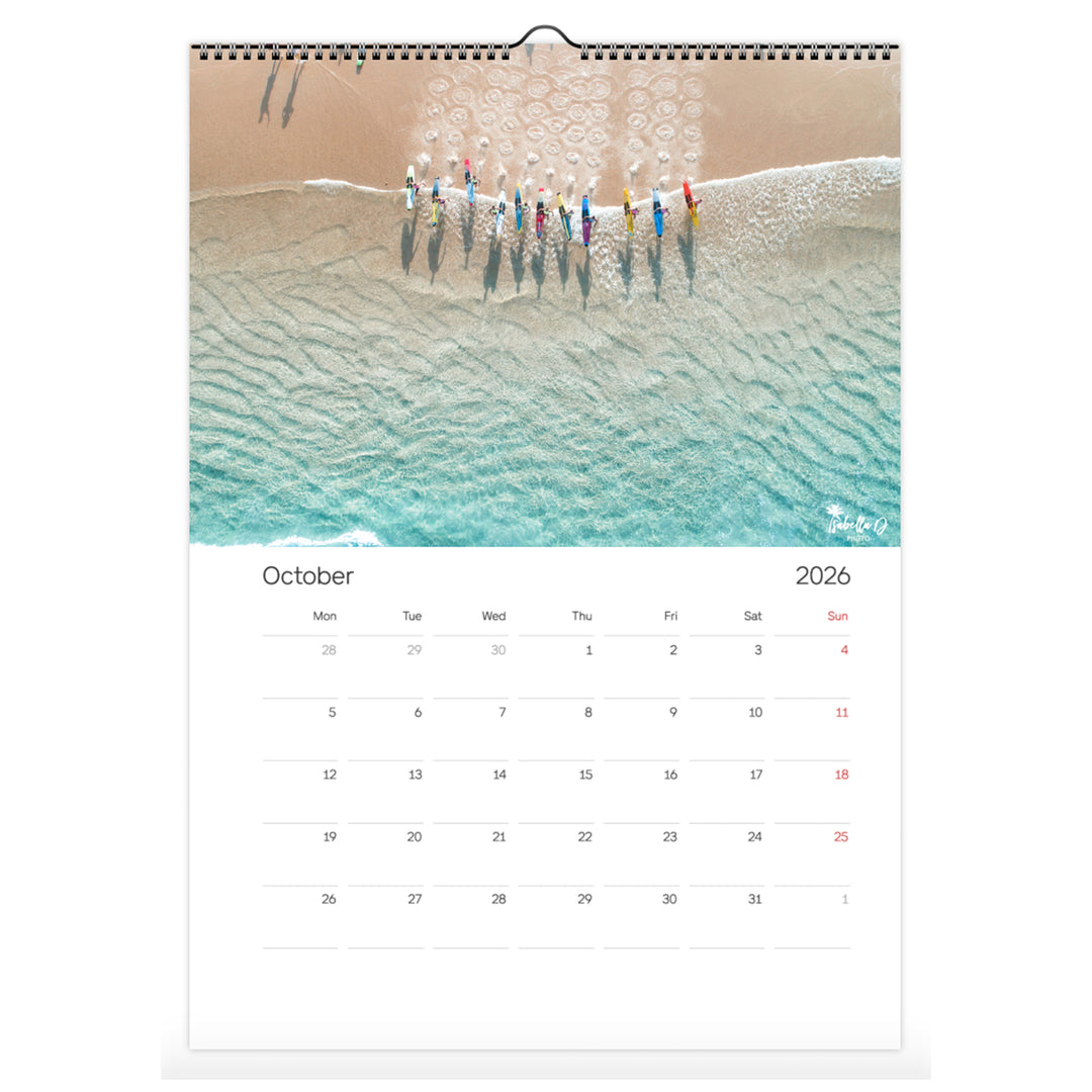 2026 A3 Calendar - 12 Months of the Gold Coast