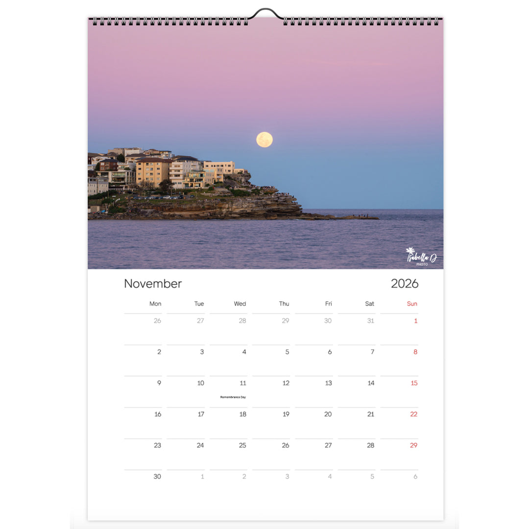 2026 A3 Calendar - 12 Months of Sydney