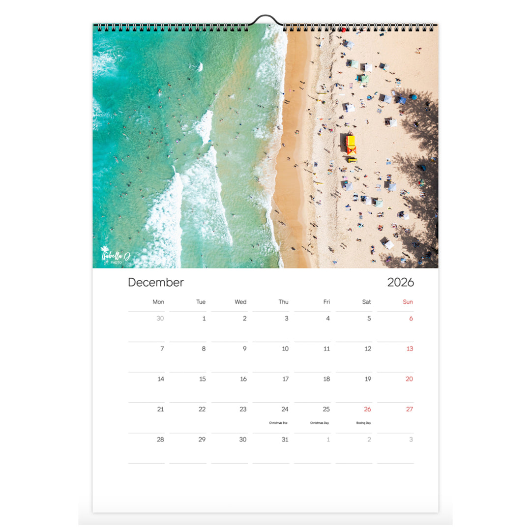 2026 A3 Calendar - 12 Months of the Gold Coast