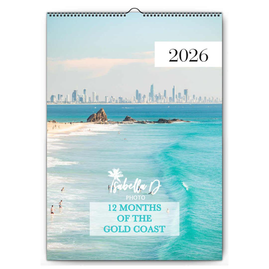 2026 A3 Calendar - 12 Months of the Gold Coast