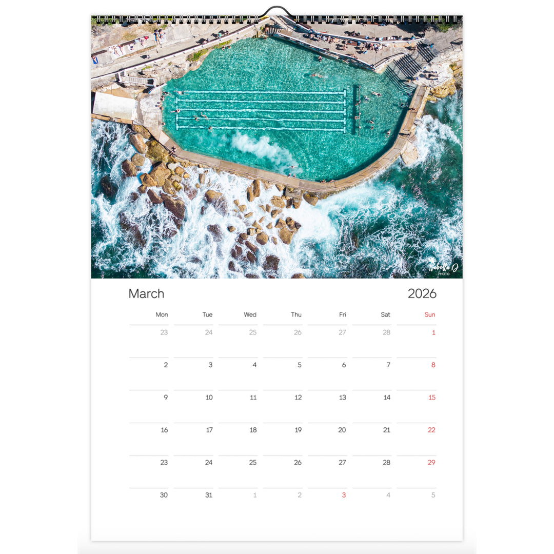 2026 A3 Calendar - 12 Months of Sydney