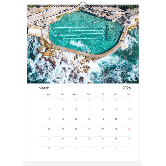 2026 A3 Calendar - 12 Months of Sydney