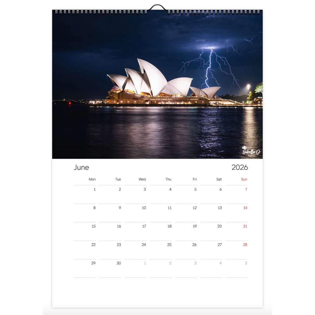 2026 A3 Calendar - 12 Months of Sydney