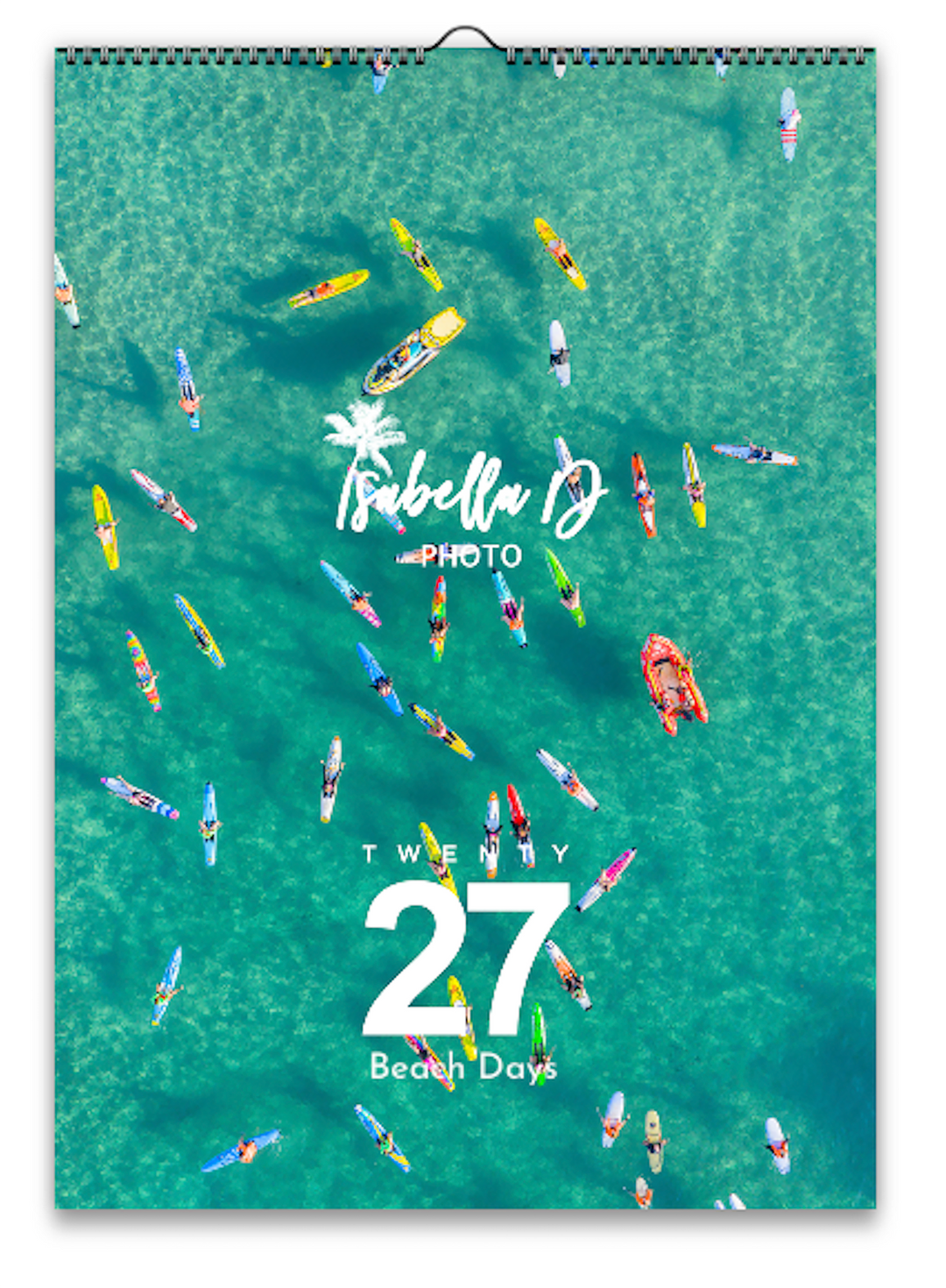 2027 A3 Calendar - Beach Days