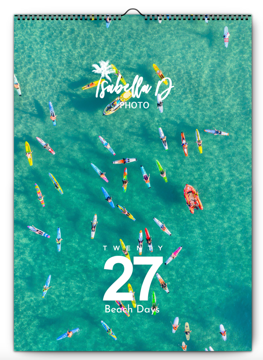 2027 A3 Calendar - Beach Days