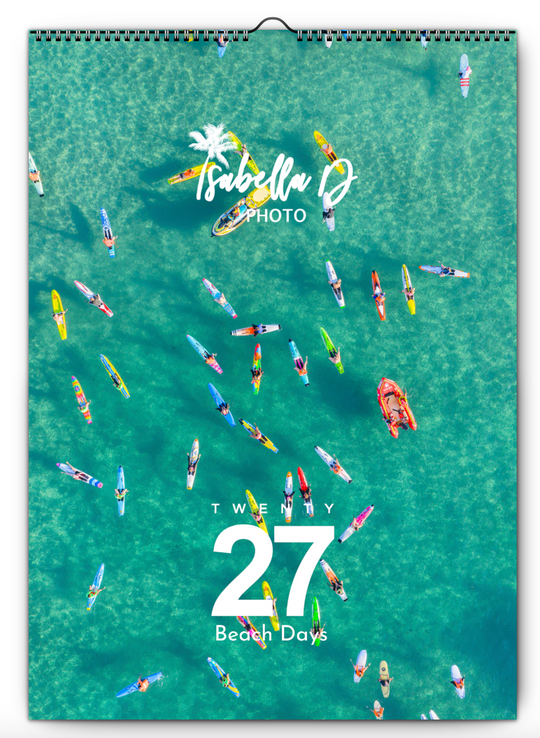 2027 A3 Calendar - Beach Days